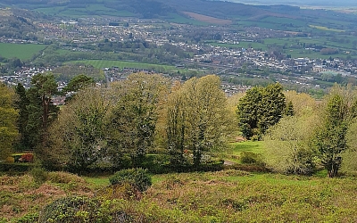 View from The Kymin over Monmouth and beyond