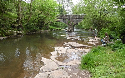 The River Monnow at Clodock