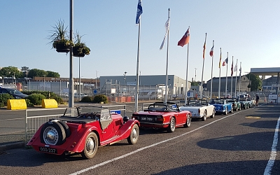  Ready to board the ferry with David’s 1953 Morgan joining our TR convoy.