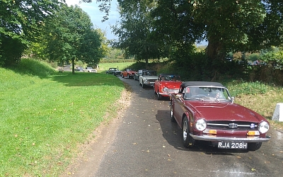 The cars arrive on a summer sunday - a great run followed by a great meal
