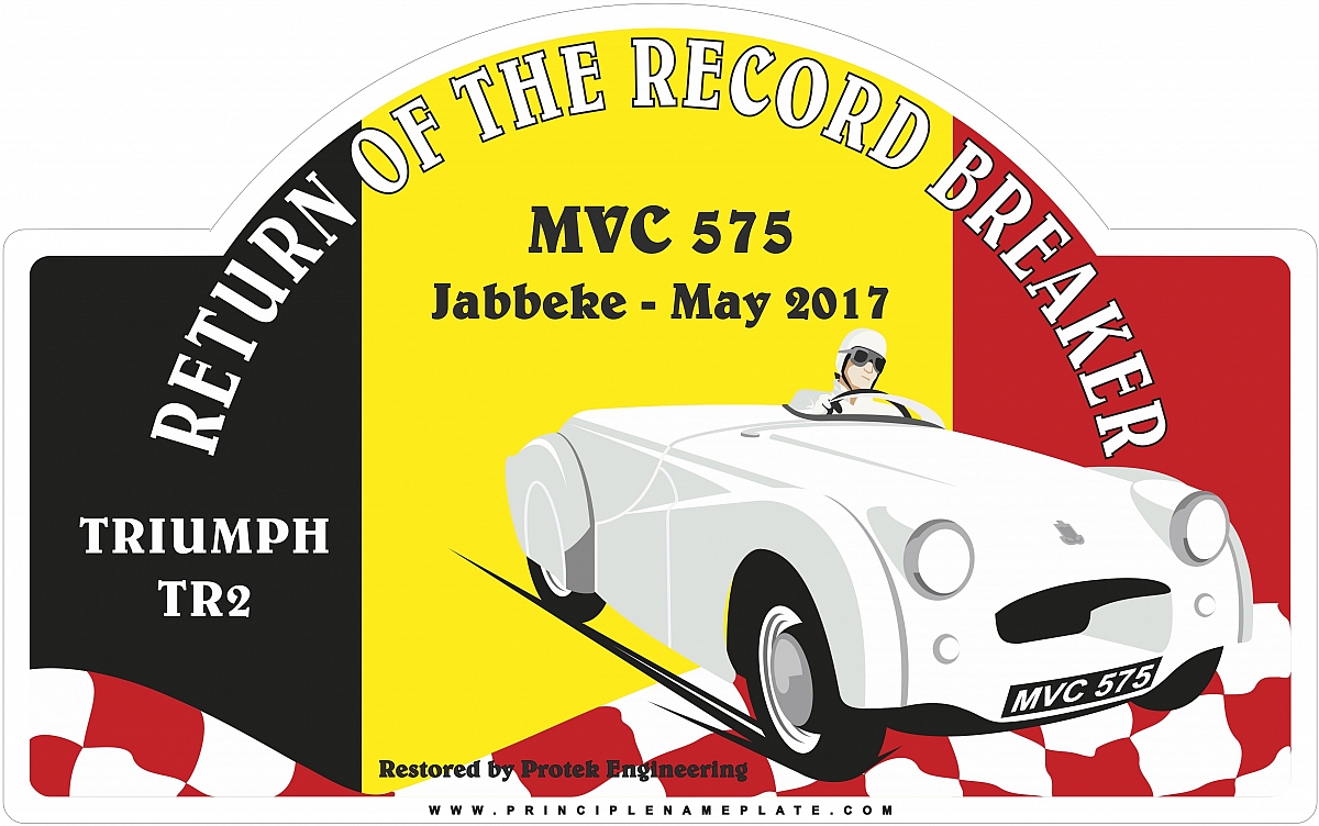 Record Breaking Triumph TR2 returns to Jabbeke