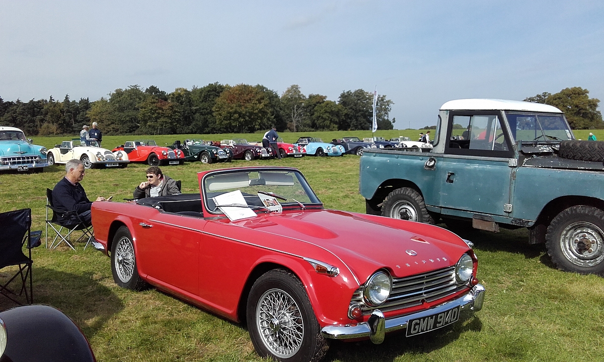Kennet Valley TR Group members enjoy a day at Westgreen House Classic show
