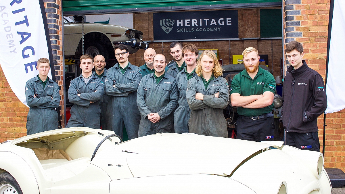 Heritage Skills Academy apprentices rebuild significant Triumph TR2 