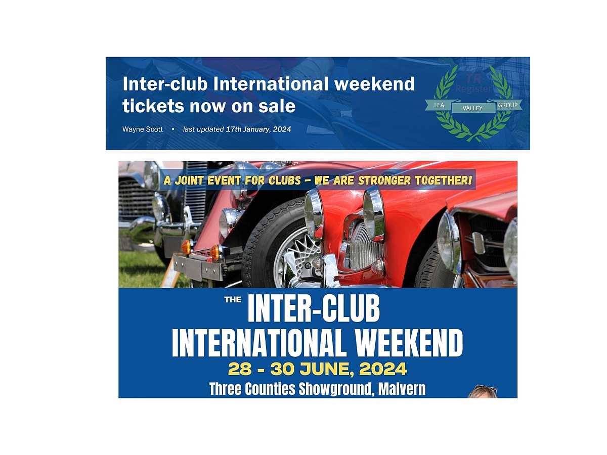 LVG go to Inter-club International Weekend