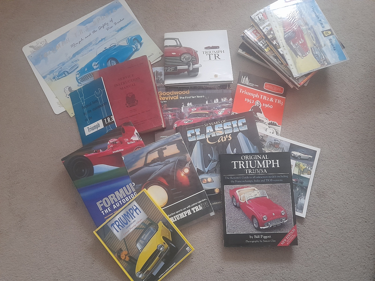 Goodwood TR Group Monthly Meeting, Auction & Raffle of TR Books and other items