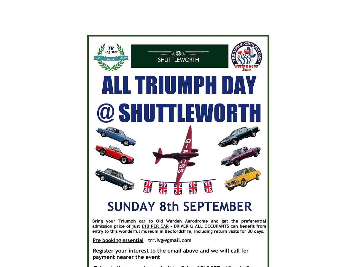 LVG -  ALL TRIUMPH DAY  @ Shuttleworth